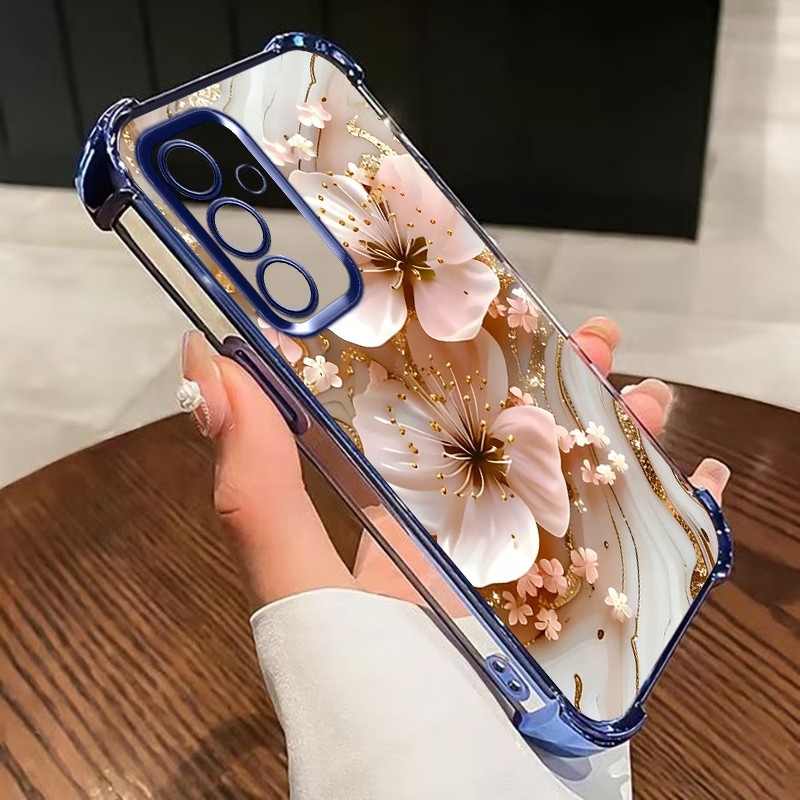 Samsung Galaxy S25 - Прозрачный чехол для телефона с гальваническим