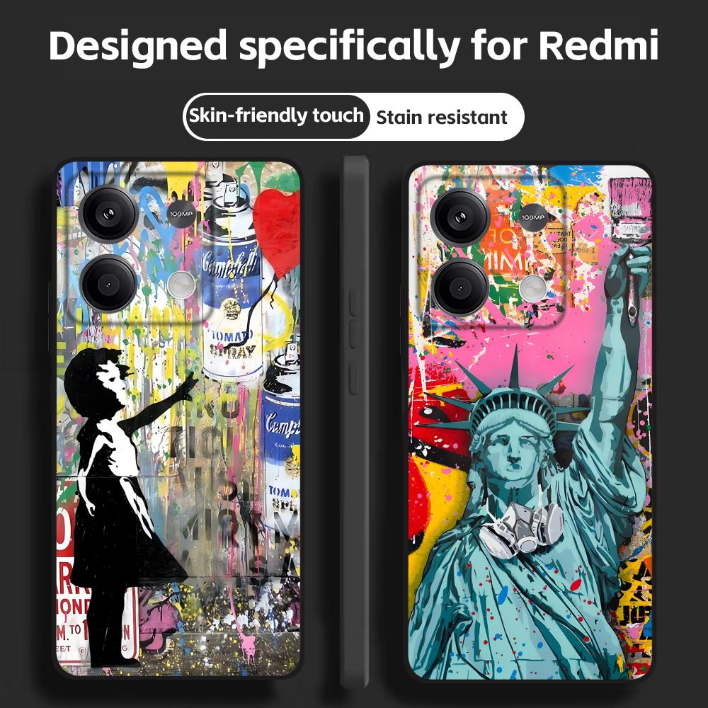 Чехол для телефона с граффити  – обзор и цена Xiaomi Redmi Note 14